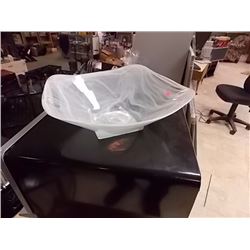 DESIGNER BOWL- SMOKEY SWIRLS GLASS