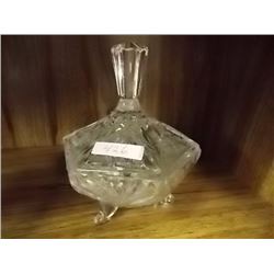 CANDY DISH WITH LID & FEET
