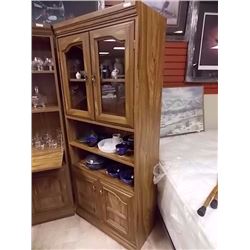 CABINET WITH GLASS DOOR - 6' TALL