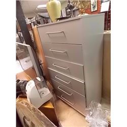 NEW HIGH BOY DRESSER - 6 DRAWER - GREY