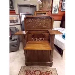 ORIENTAL BAR- WOOD CARVED  -- AS IS  RETAIL VALUE $2000- 3500