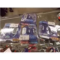 HANDS FREE COMMUNITCATION- "COBY"- PS- 4 TTL - BUILT IN FM SCANNING RADIO