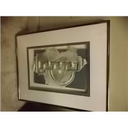 PICTURE - 3D GOLD FOIL INLAYED ABSTRACT