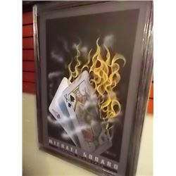 FRAMED PRINT - BURNING BLACK JACK - MICHAEL GODARD - ESTIMATED GALLERY PRICE $525