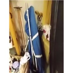 CURLING BROOMS, SKI POLES, GOLF CLUBS