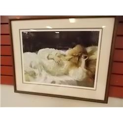 VINTAGE PICTURE - LADY SLEEPING