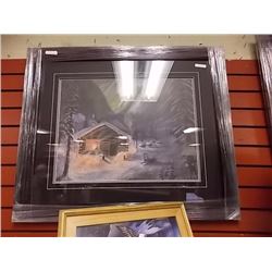 FRAMED LIMITED EDITION PRINT - SILENT LIGHTS - CLAY STEADMAN - ESTIMATED GALLERY PRICE $625