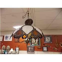 LEADED GLASS CEILING LIGHT
