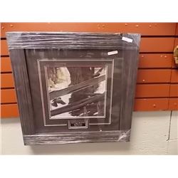 FRAMED PRINT - RED WINGED BLACK BIRDS & RAIL FENCE - ROBERT BATEMAN - ESTIMATED GALLERY PRICE $425 2