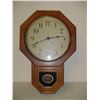 Image 1 : Oak School House Wall Clock (Short)