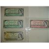 Image 1 : 4 Canadian 1 And 2 Dollar Bills