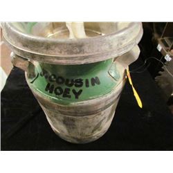 2 Gal Cream Can  C/W Burns Label