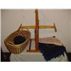 Image 1 : Collection 7 Hutterite Items Baskets Wool Winder Etc.