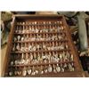 Image 1 : Approx 125 Collector Spoons With Display Case