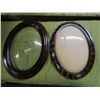 Image 1 : Pair of Oval Shaped Picture Frames - 1 glass broken