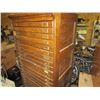Image 2 : Oak Legal Filing Cabinet - 26 Drawers - 55" High
