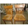 Image 1 : Pair of 2 Solid Oak Office Chairs
