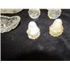 Image 4 : Cut Glass Pieces - Salt & Pepper , Napkin Holder & Dishes
