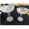 Image 1 : Two Cut Glass Stemmed Bowls