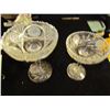 Image 2 : Two Cut Glass Stemmed Bowls