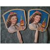 Image 1 : Two RC Cola Soda Fountain Fans 1940's Shirley Temple