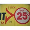 Image 2 : Huge Juicy Fruit Gum Store Display Box 36 x 10 x 6"