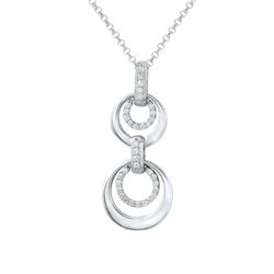 18K Gold 0.24 CTW Diamond Slider with Chain - REF-68M3F