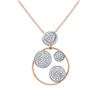 Image 1 : 14K Two Tone Gold 0.55CTW Diamond Necklace - REF-53Y8X