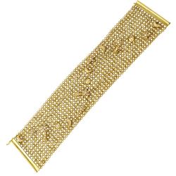 14K Yellow Gold 1.48CTW Diamond Bracelet - REF-415H9W