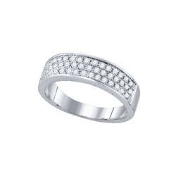 0.49 CTW Natural Diamond Band 10K White Gold