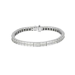 14K White Gold 8.25CTW Diamond Bracelet - REF-863K2R