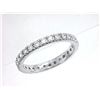 Image 1 : 18K White Gold 0.63CTW Diamond Band Ring - REF-83W9H