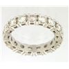 Image 1 : 14K White Gold 2.07CTW Diamond Band Ring - REF-256N3A