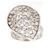 Image 1 : 18K White Gold 0.95CTW Diamond Rings - REF-196F3M