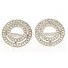 Image 1 : 14K White Gold 0.99CTW Diamond Earring Jackets - REF-137Y6X