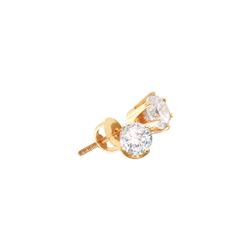 0.5 CTW Natural Diamond Stud Earrings 14K Yellow Gold