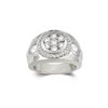 Image 1 : 14K White Gold 1.5CTW Diamond Gent's Ring - REF-297H5W