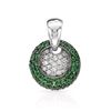 Image 1 : 14K White Gold 1.53CTW Tsavorite Necklaces - REF-100X5Y
