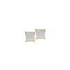 Image 1 : 0.15 CTW Natural Diamond Square Cluster Earrings 14K Yellow Gold