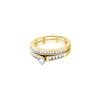 Image 1 : 0.5 CTW Natural Diamond Solitaire Bridal Ring 10K Yellow Gold