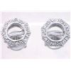 Image 1 : 14K White Gold 0.2CTW Ladies Diamond Earring - REF-41R5K