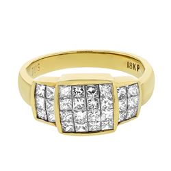 18K White Gold 1.15CTW Diamond Fashion Ring - REF-131Y4X