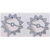 Image 1 : 14K White Gold 0.74CTW Diamond Earring Jackets - REF-85Y2X