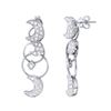 Image 1 : 18K White Gold 0.89CTW Diamond Earring - REF-154A6N
