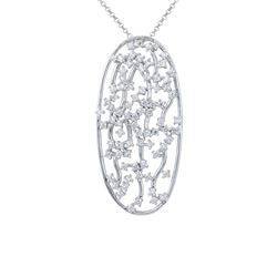 18K Gold 1.07 CTW Diamond Slider with Chain - REF-193K9R