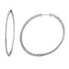 Image 1 : 14K White Gold 2.44CTW Diamond Hoop Earring - REF-200F5M