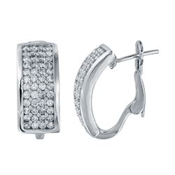 1.8 CTW 14K White Gold Ladies Earring - REF-165X6Y