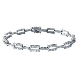 2.26 CTW 18K White Gold Ladies Bracelet - REF-312K3R