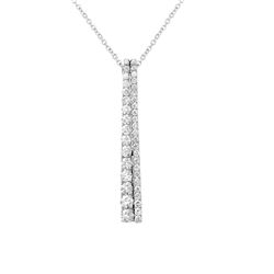 14K Gold 0.77 CTW Diamond Slider with Chain - REF-83N9A