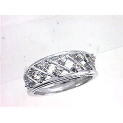 18K White Gold 0.27CTW Diamond Rings - REF-80M9F